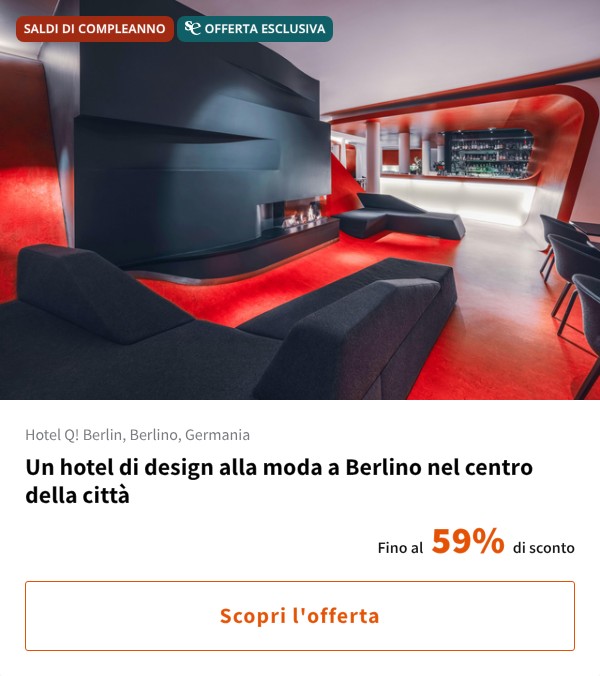 Un hotel di design alla moda a Berlino nel centro della città