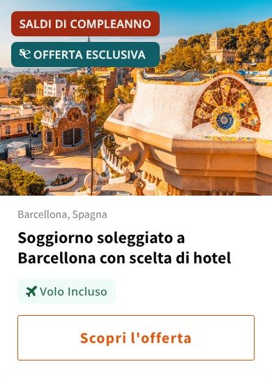 Soggiorno soleggiato a Barcellona con scelta di hotel