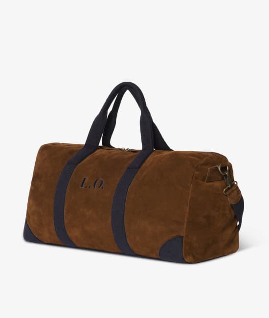 Borsone da viaggio Boston Large Felt Camoscio/Blu