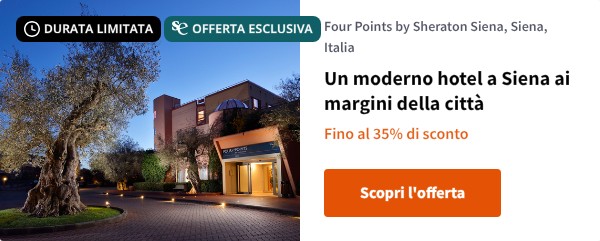 Un moderno hotel a Siena ai margini della città