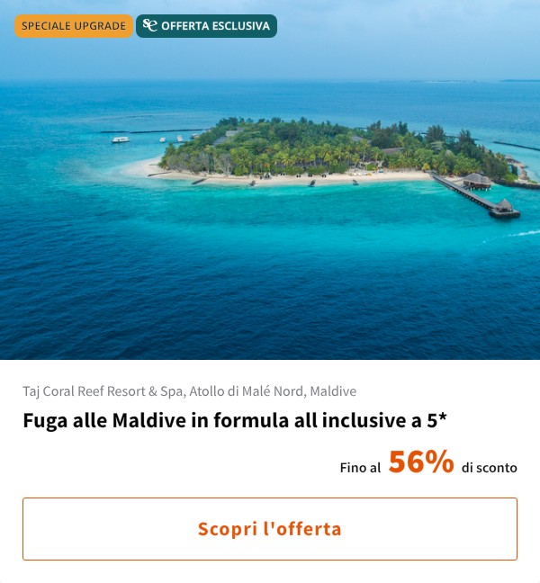 Fuga alle Maldive in formula all inclusive a 5*