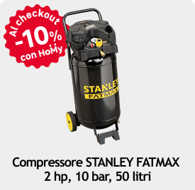 Compressore STANLEY FATMAX 2 hp, 10 bar, 50 litri