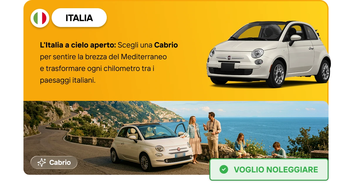Destinazione: Italia. Categoria: Cabrio.
