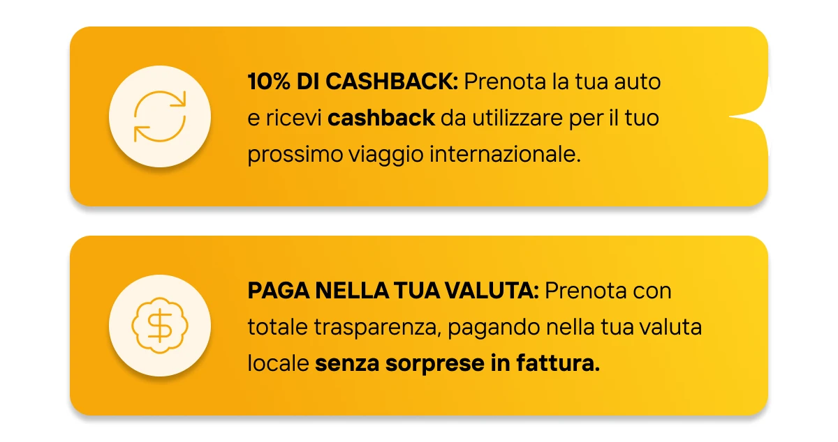 Punti di forza: 10% di cashback e Pega nella tua valuta.