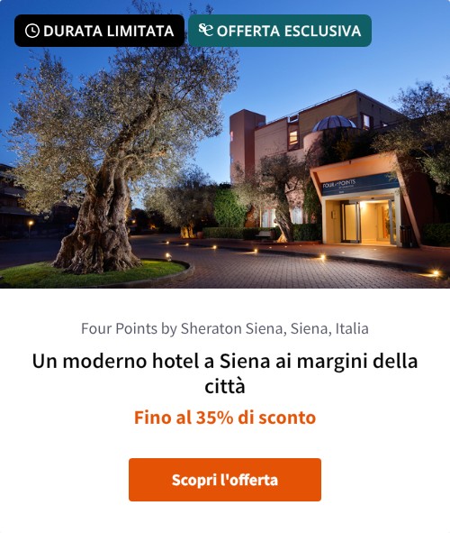 Un moderno hotel a Siena ai margini della città