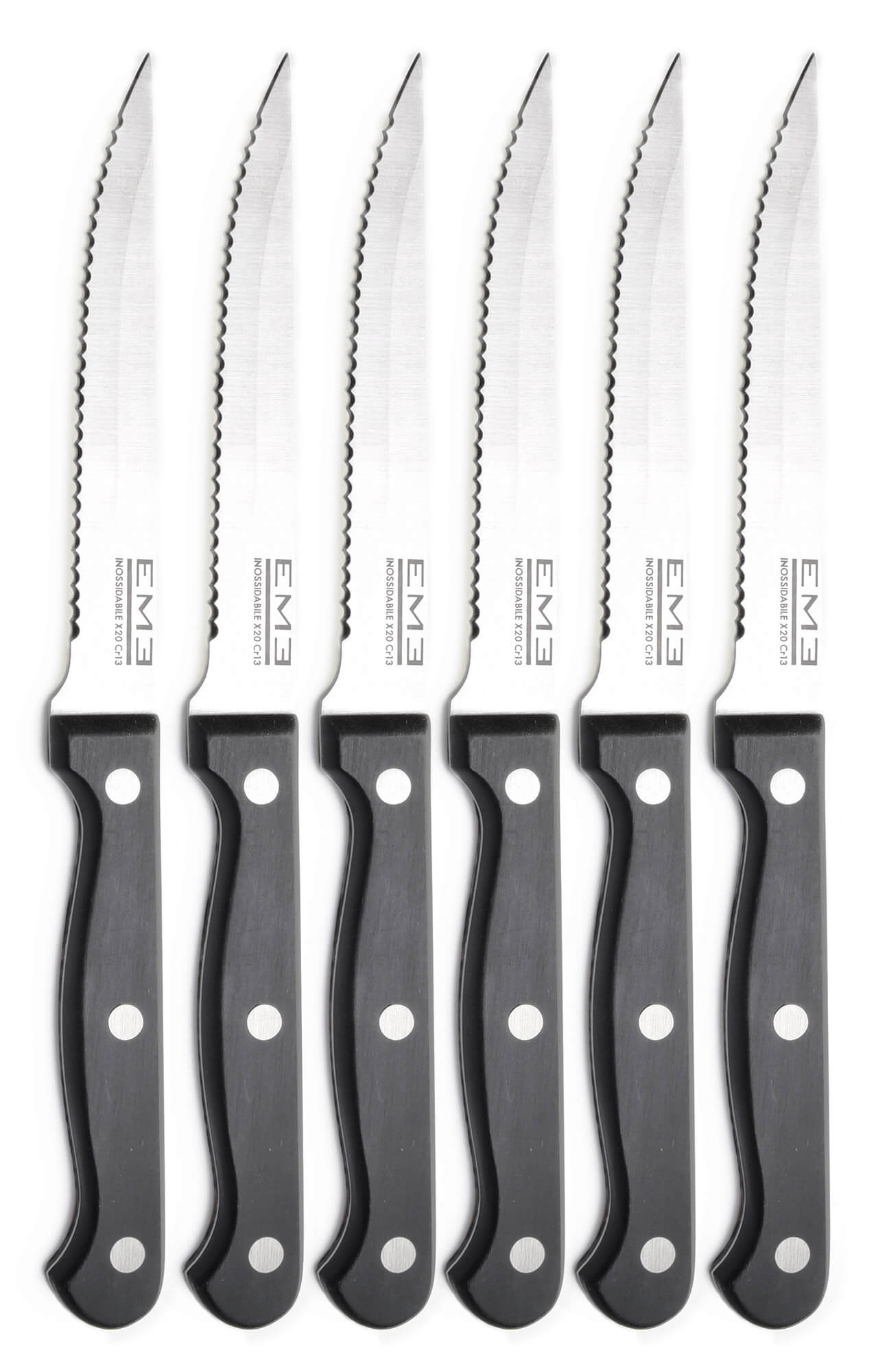 Set Coltelli per Bistecca 6 Pezzi Eme Rodeo