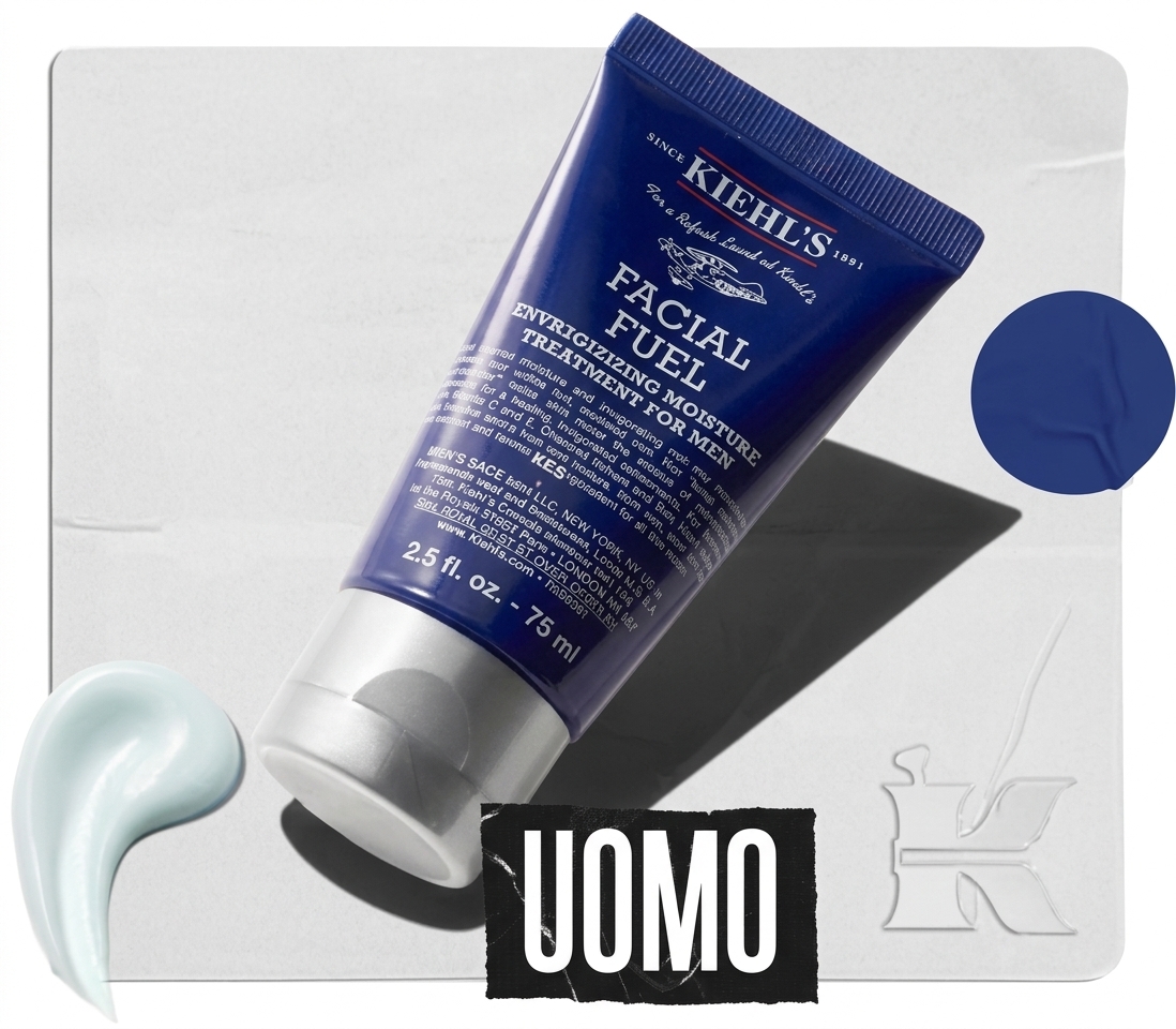 Questa immagine porta alla categoria &ldquo;Uomo&rdquo; di Kiehl&rsquo;s, con prodotti specifici per la skincare e la rasatura maschile.