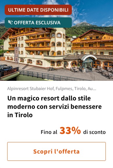Un magico resort dallo stile moderno con servizi benessere in Tirolo