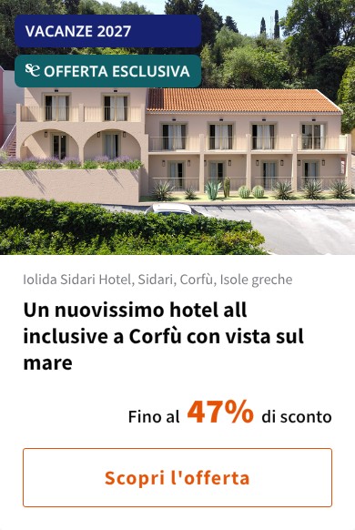 Un nuovissimo hotel all inclusive a Corfù con vista sul mare