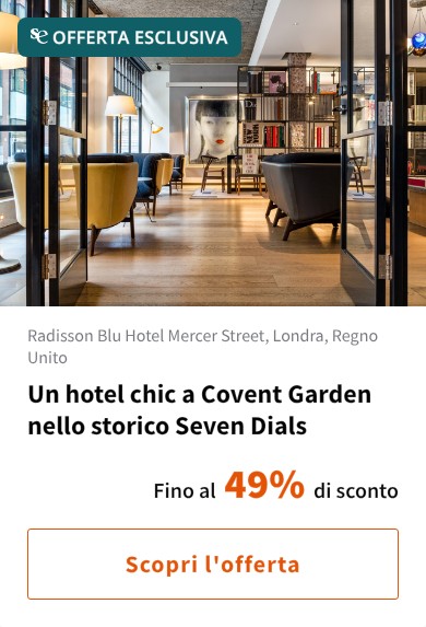 Un hotel chic a Covent Garden nello storico Seven Dials