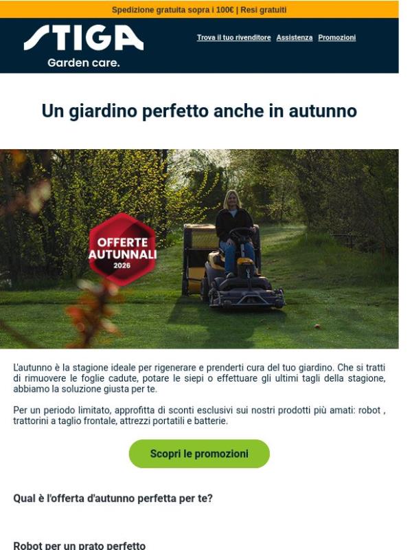 Speciale Autunno: scopri le tue promozioni 🍁