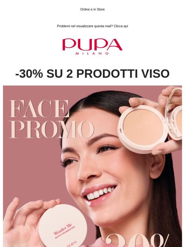 Acquista 2 prodotti make up viso e ottieni -30% su entrambi