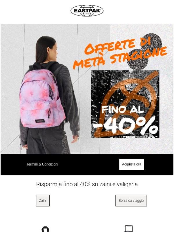 Offerte di metà stagione - Fino al -40%