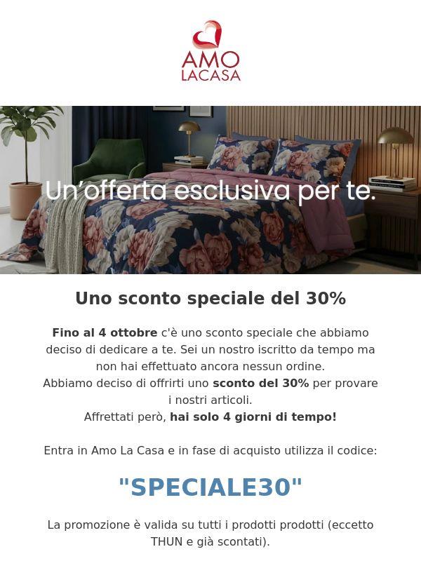 Sconto 30%, un'offerta esclusiva per te!