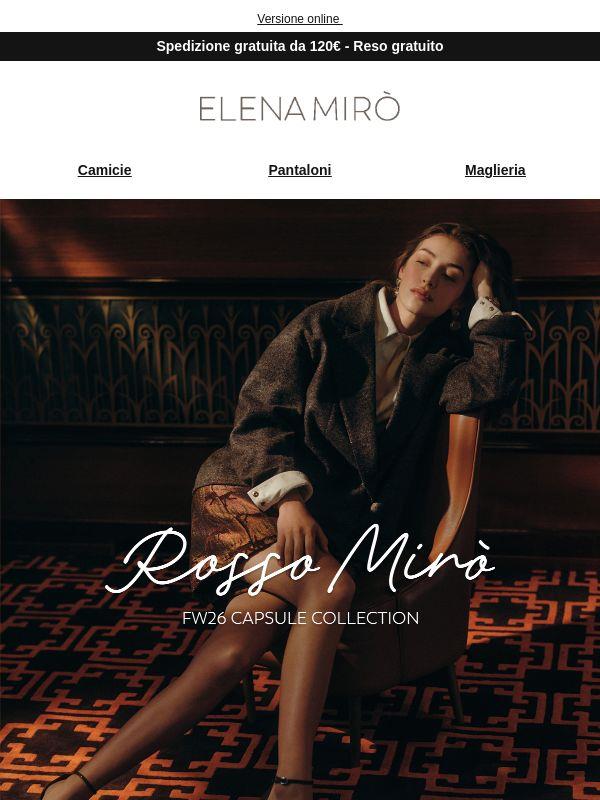 Rosso Mirò FW26: scopri la nuova capsule