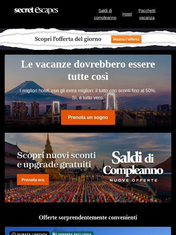 Alcune offerte si prenotano da sole