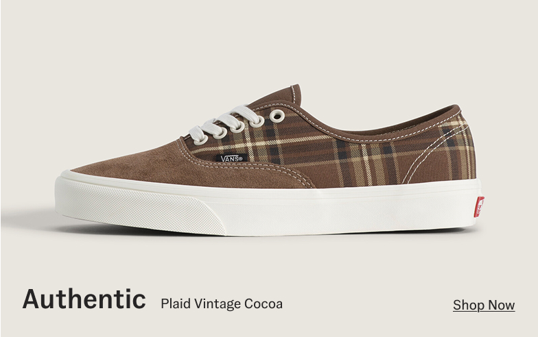 Plaid Vintage Cocoa Authentic Shoe