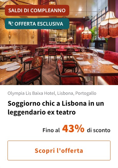 Soggiorno chic a Lisbona in un leggendario ex teatro