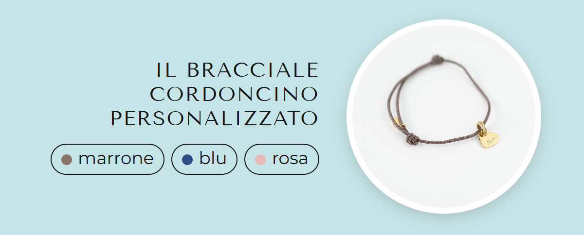 Il Bracciale Cordoncino Personalizzato