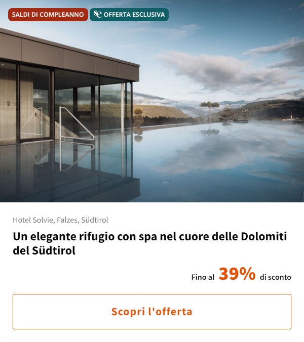Un elegante rifugio con spa nel cuore delle Dolomiti del Südtirol
