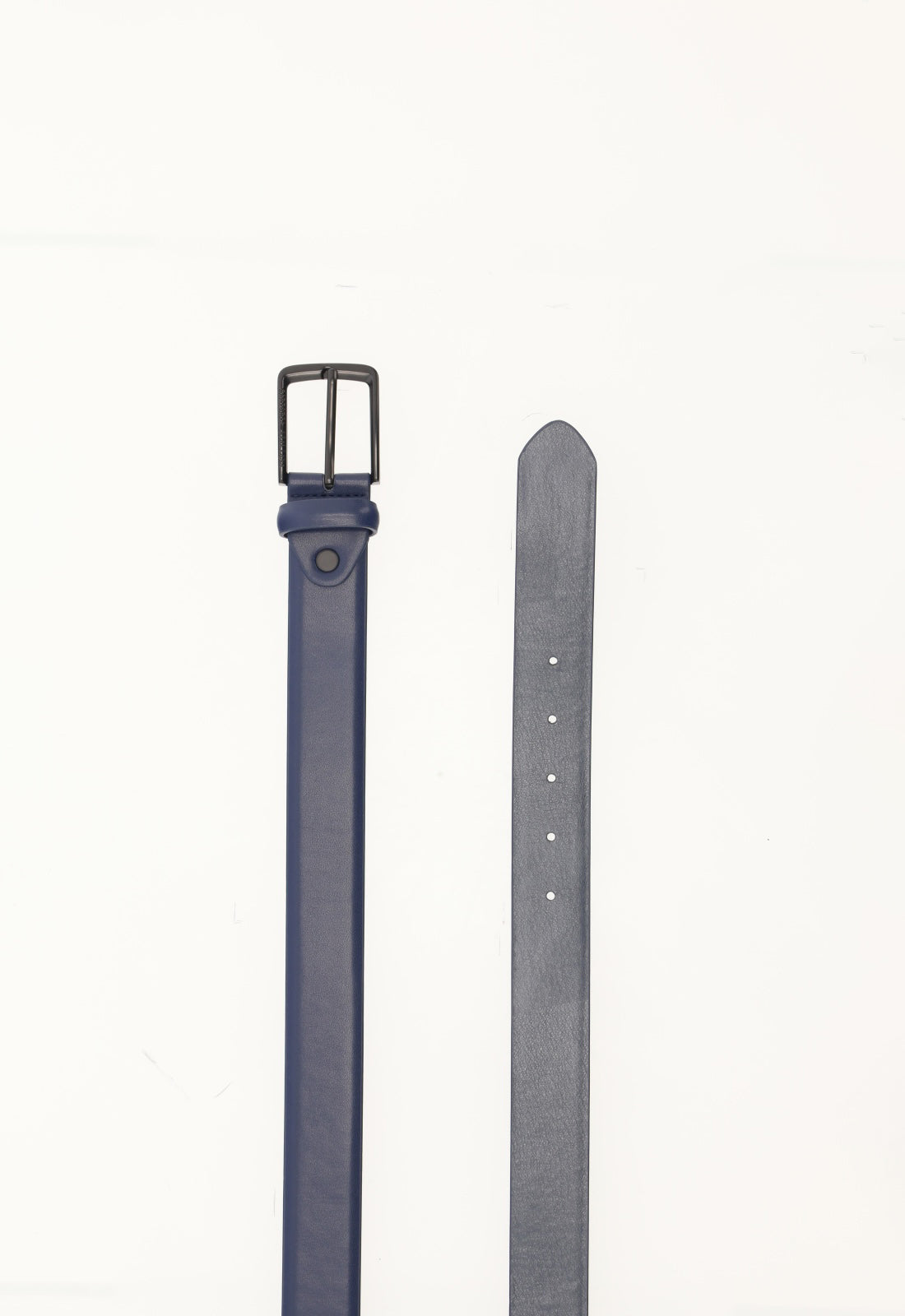 Cintura Essenziale con Fibbia Matte - Blu / 110