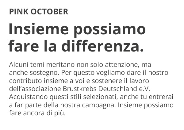 Pink October: Insieme per fare la differenza