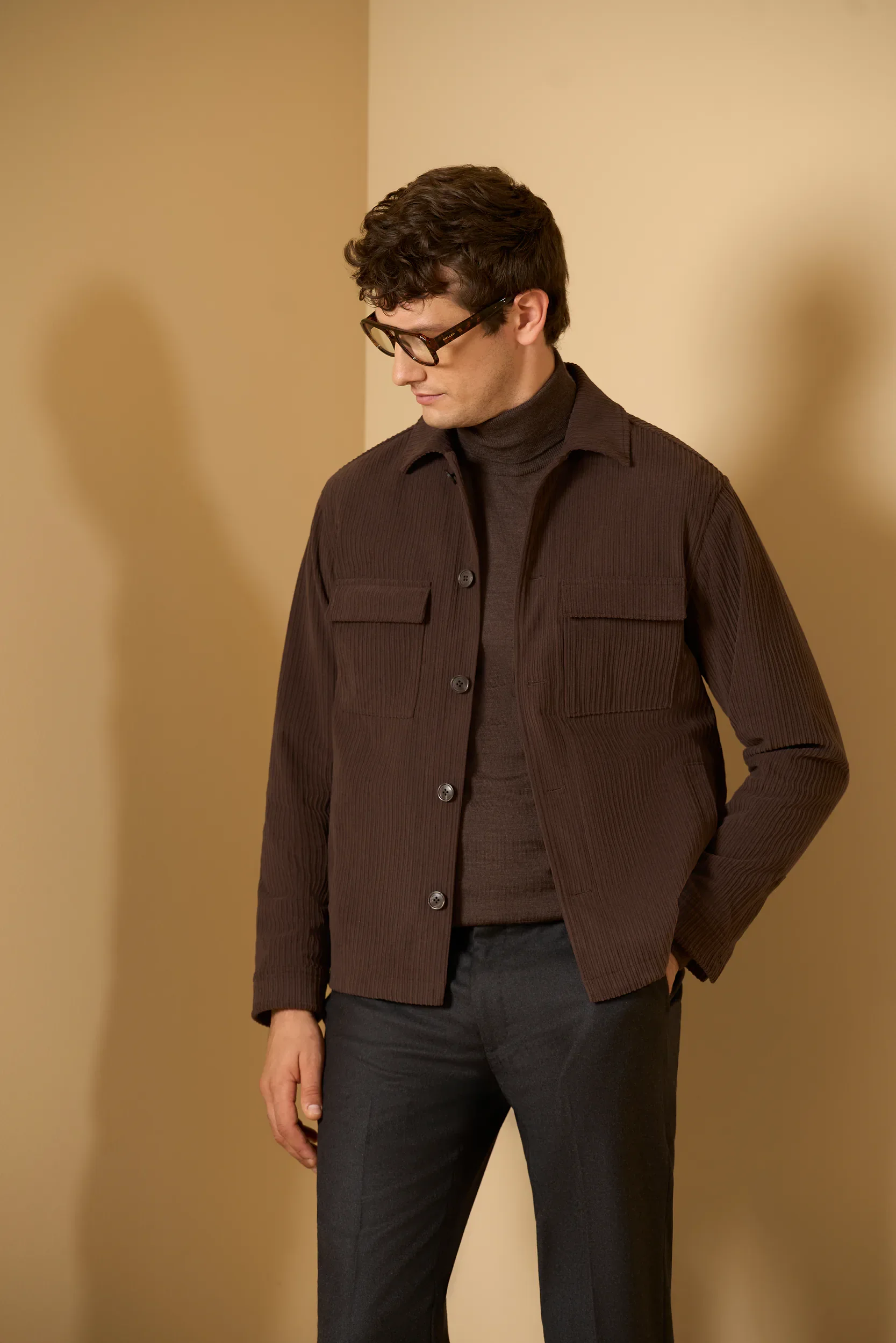 Image of Overjacket marrone velluto a coste