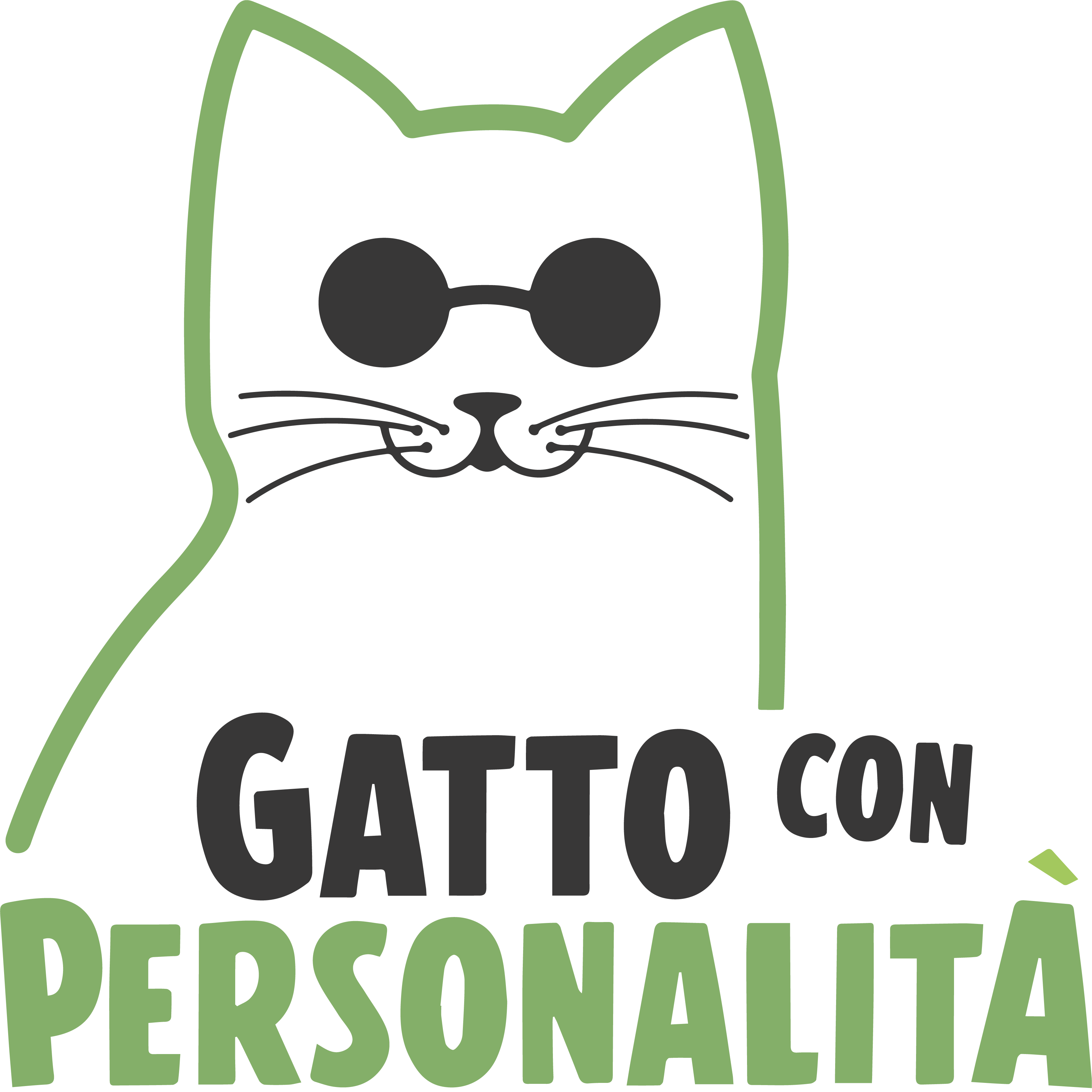 Logo gatto con personalità