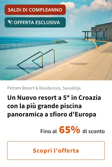 Un Nuovo resort a 5* in Croazia con la più grande piscina panoramica a sfioro d'Europa
