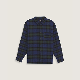 Dress Blues Lawson Mixed Plaid Flannel Shirt