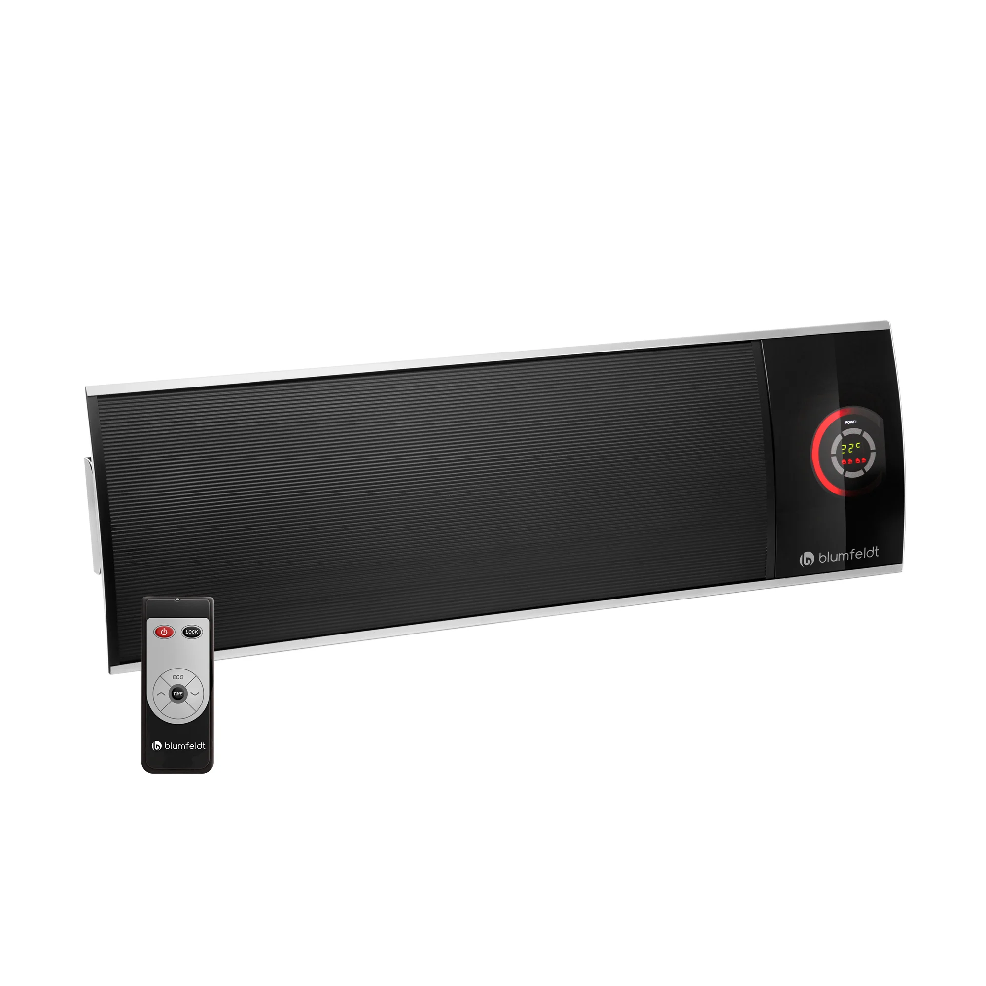 Cosmic Beam 2200W Stufa Infrarossi da Parete Nero