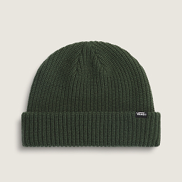 Oil Green Core Basic Cuff Beanie