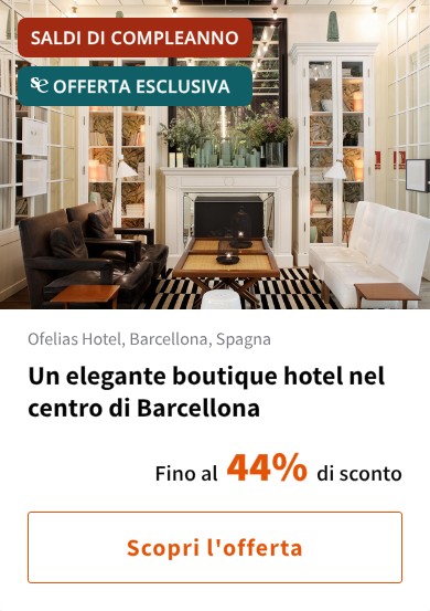 Un elegante boutique hotel nel centro di Barcellona