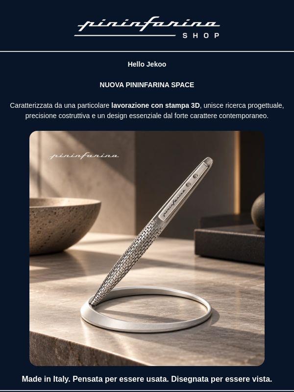 SPACE: la nuova penna Pininfarina Design