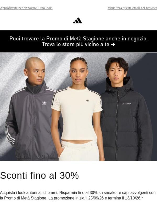 Rinnova il tuo look con sconti fino al 30%