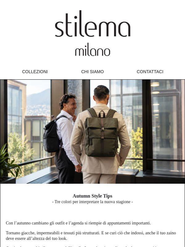 Autumn Style Tips | -20% sulla collezione