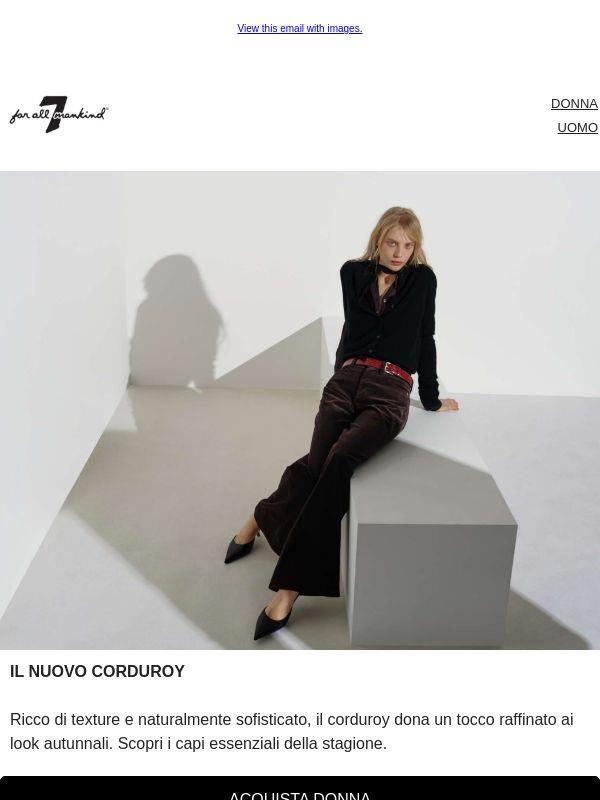 Corduroy per l’autunno
