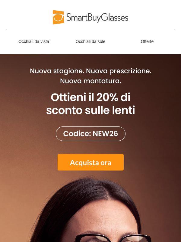Le stagioni cambiano. E la tua vista pure. 20% di sconto sulle lenti