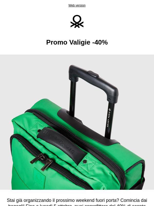 Promo Valigie: -40% online