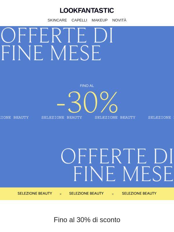 Fino al 30% di sconto...