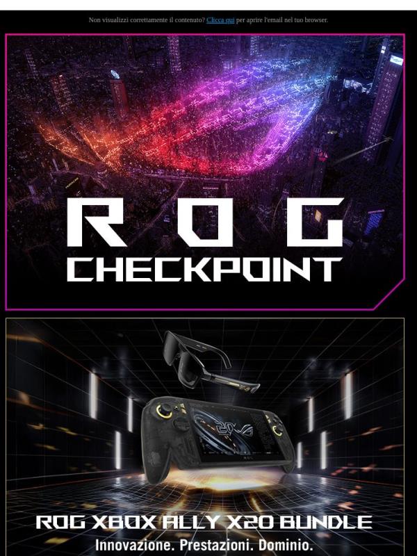Puoi prenotare la handheld definitiva 🕹️ | ROG Checkpoint