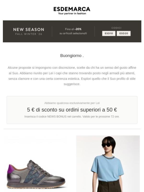Le scelte più apprezzate nel Suo stile