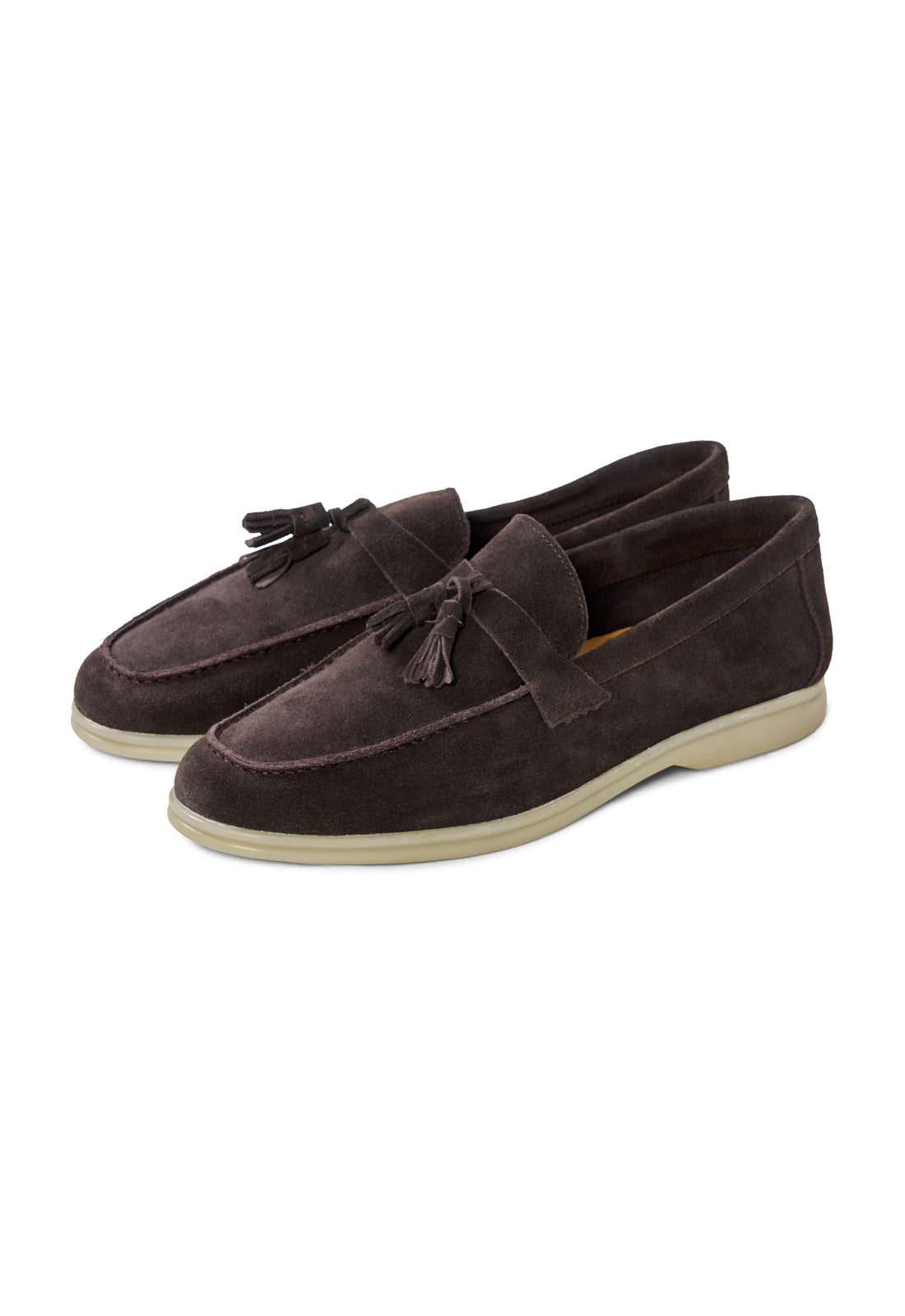 Mocassino Tassel Loafer in Camoscio - Coffee / 44