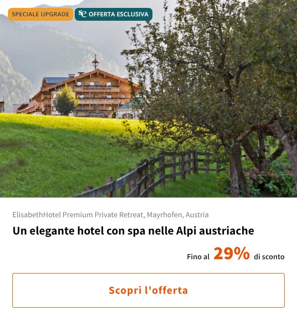 Un elegante hotel con spa nelle Alpi austriache