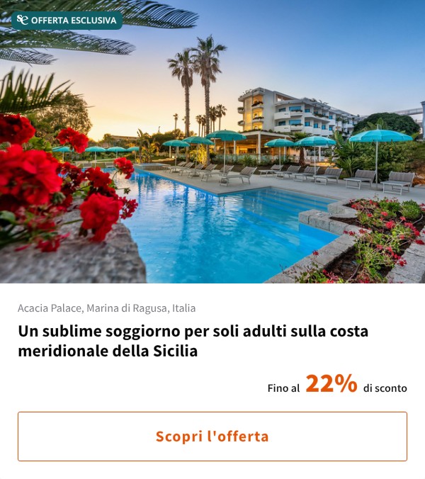 Un sublime soggiorno per soli adulti sulla costa meridionale della Sicilia