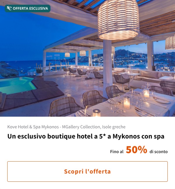 Un esclusivo boutique hotel a 5* a Mykonos con spa