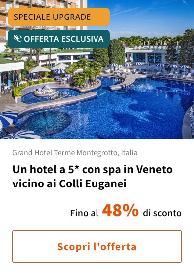 Un hotel a 5* con spa in Veneto vicino ai Colli Euganei