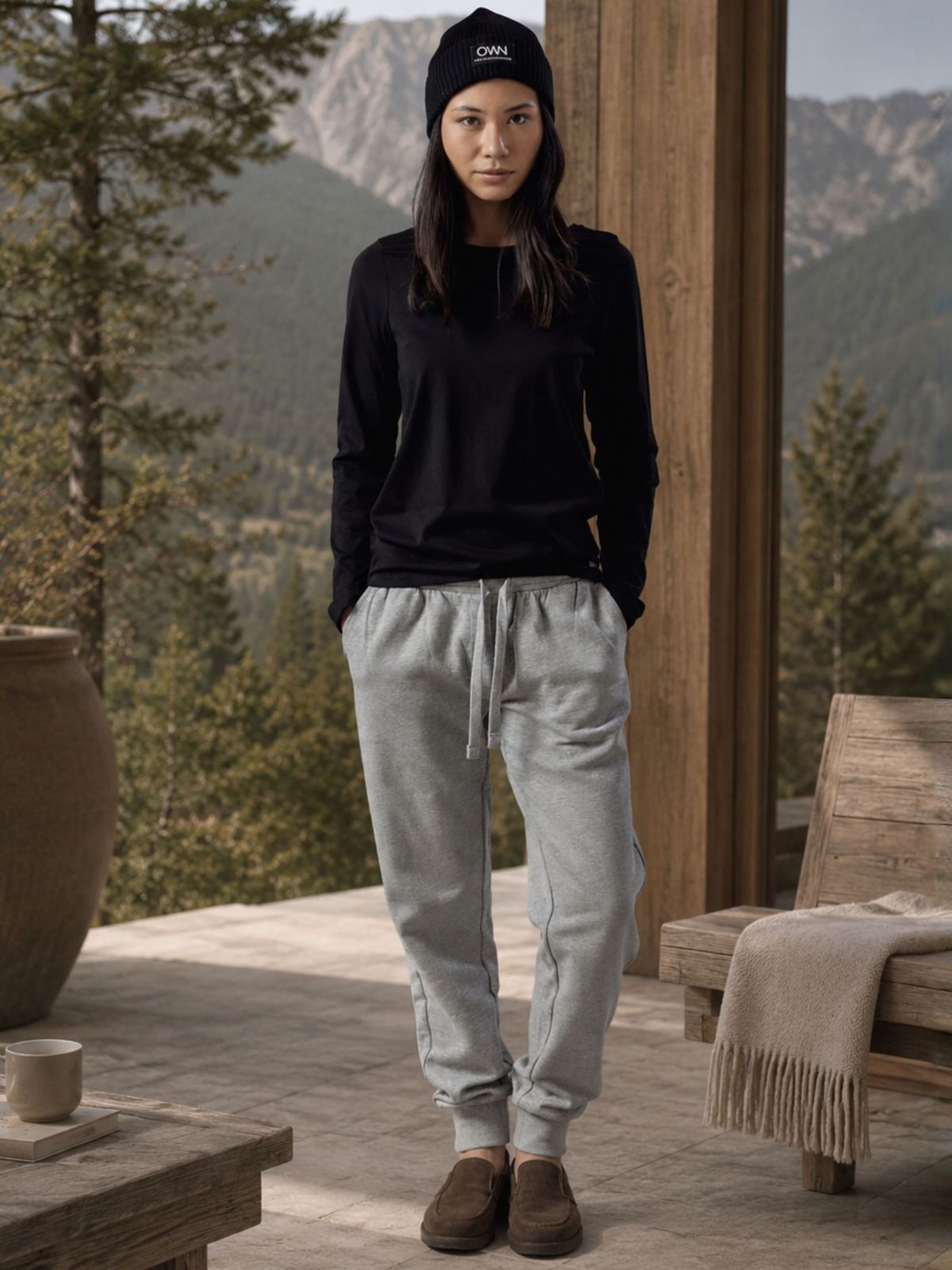 Joggers Felpati Grigio Chiaro Melange