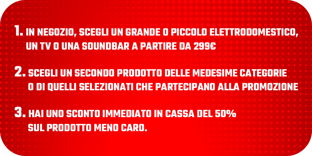 Volantino Il meno caro lo paghi la metà