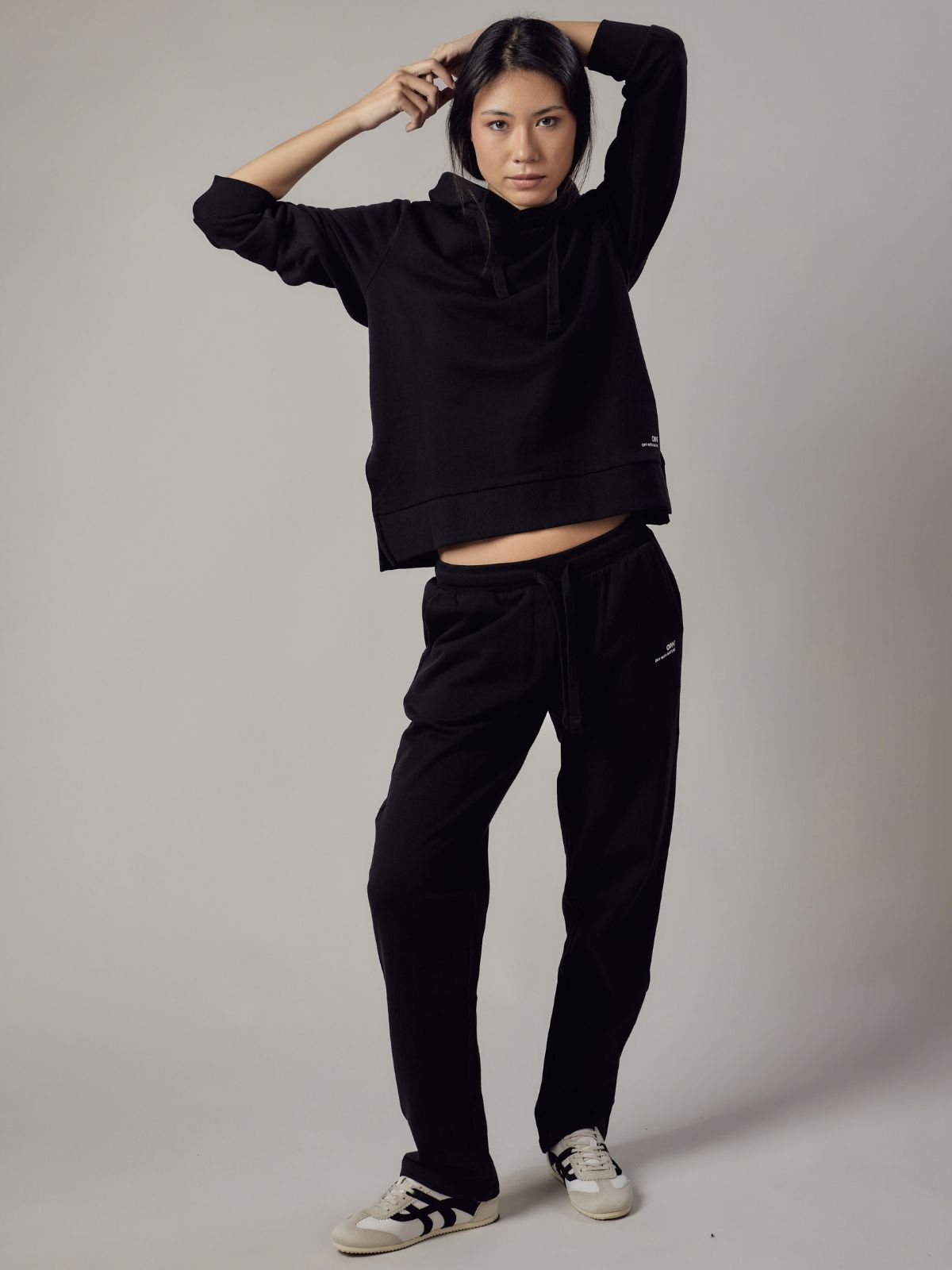 Joggers Felpati Dritti Nero